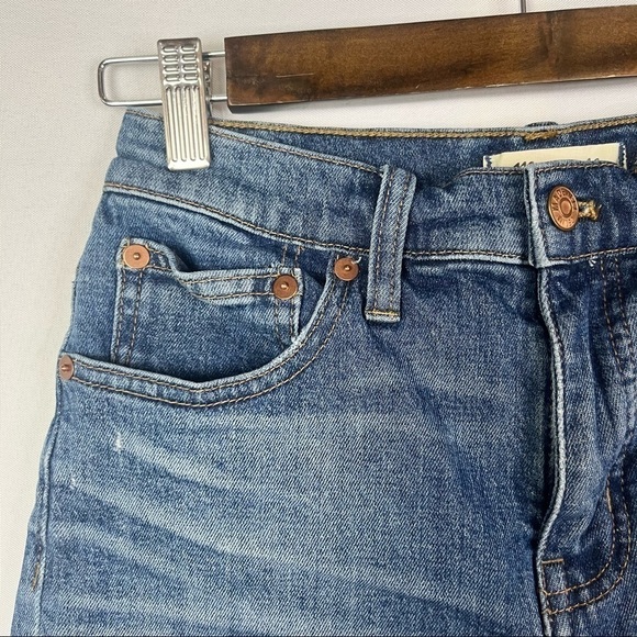 Madewell Medium Wash High Rise Denim Shorts 25 - Picture 4 of 6